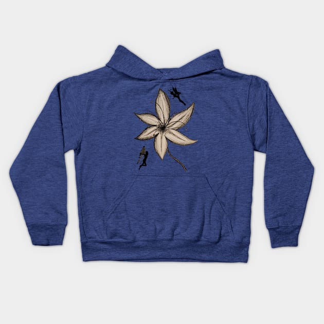 Fairy Flower by The Color Worker Kids Hoodie by The Word Worker
